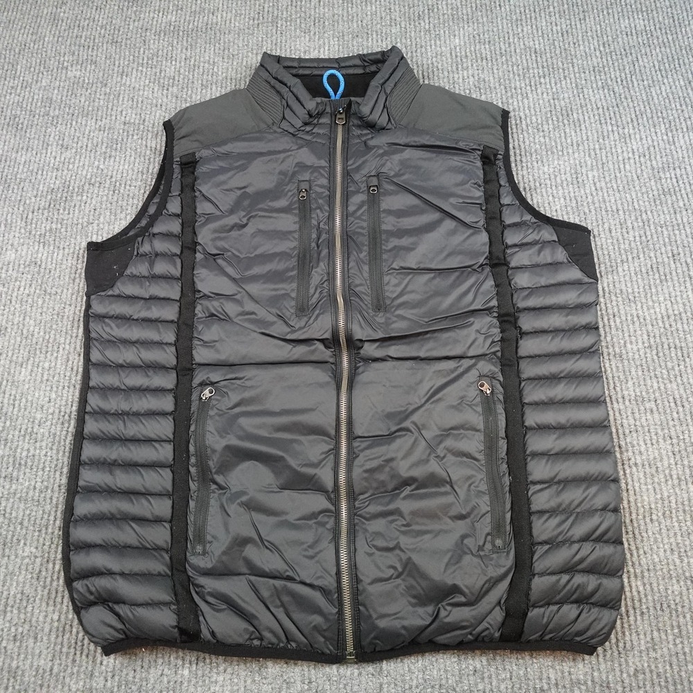 Kuhl Spyfire Projekt Mens XL Gray Down Puffer Vest Full Zip Hiking Insulated